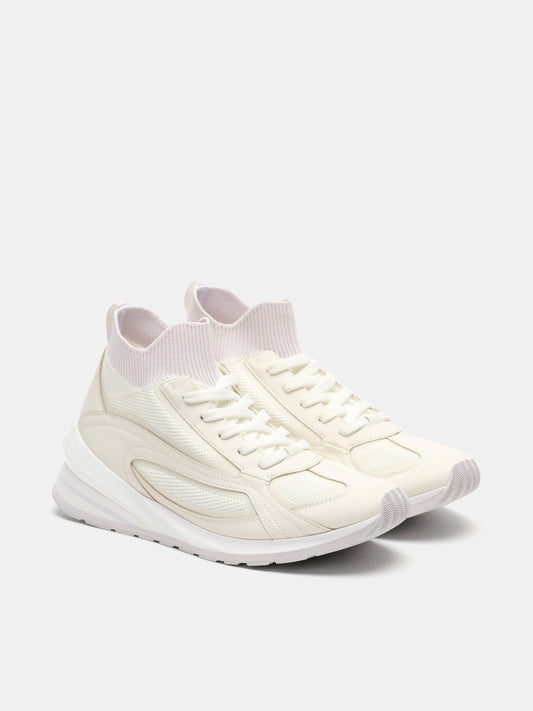 Seven Flyknit Runner Off White