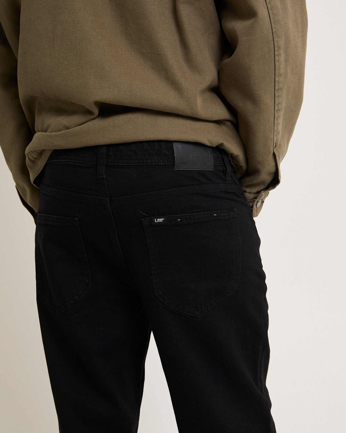 L-Three Straight Denim Jeans New Black