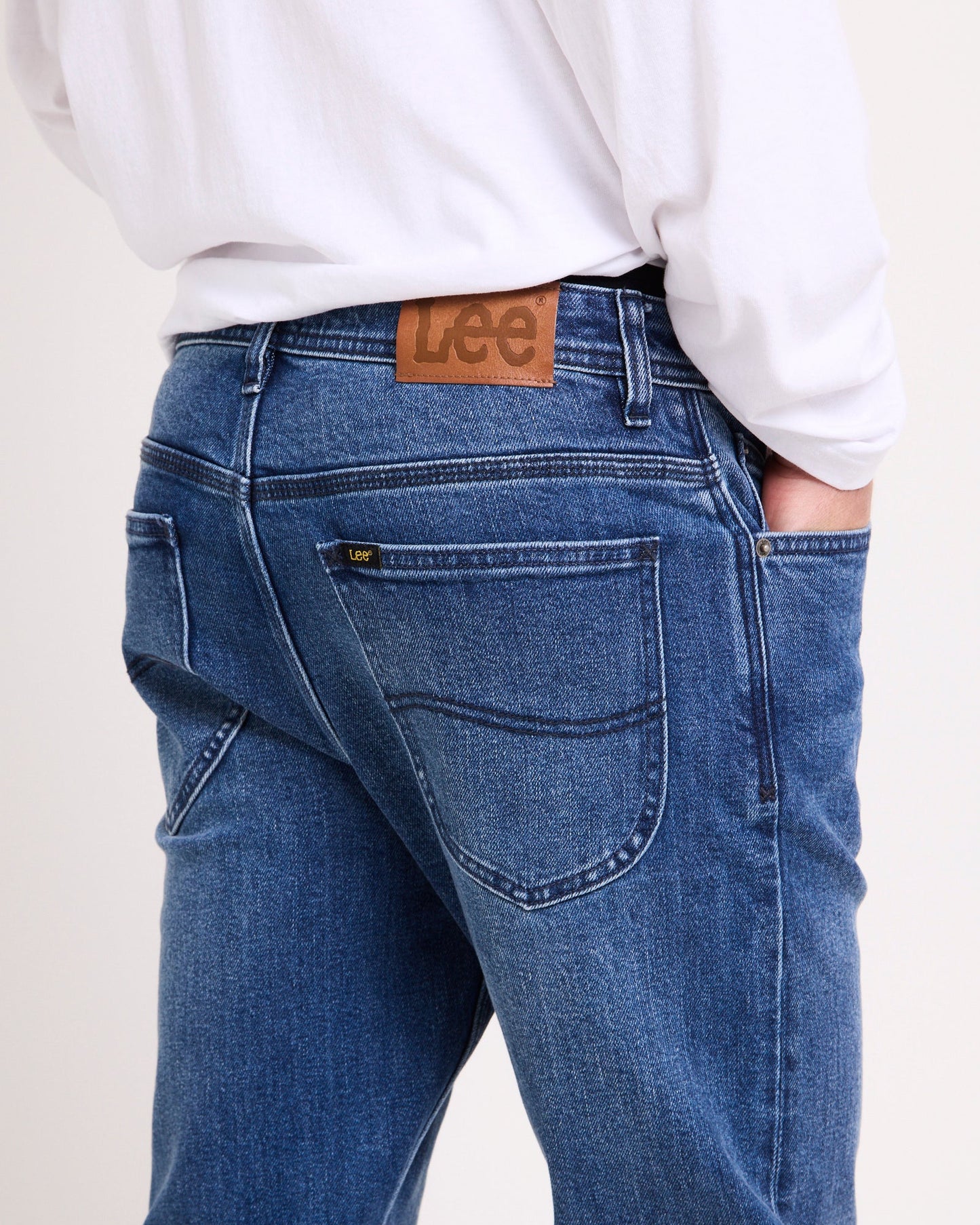 L-Three Straight Denim Jeans