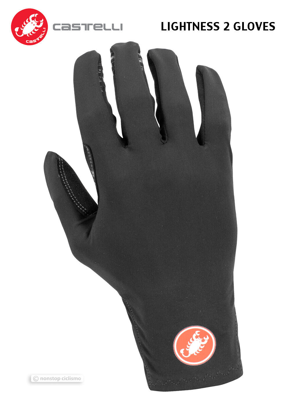 LIGHTNESS 2 Long Finger Cycling Gloves : BLACK