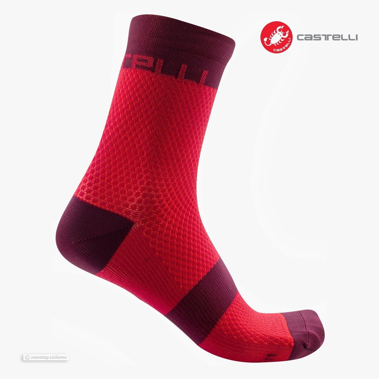 VELOCISSIMA 12 WOMENS SOCKS - PERSIAN RED/BORDEAUX