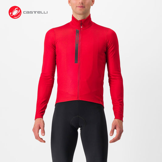 ENTRATA THERMAL Long Sleeve Jersey : POMPEIAN RED/SILVER GRAY