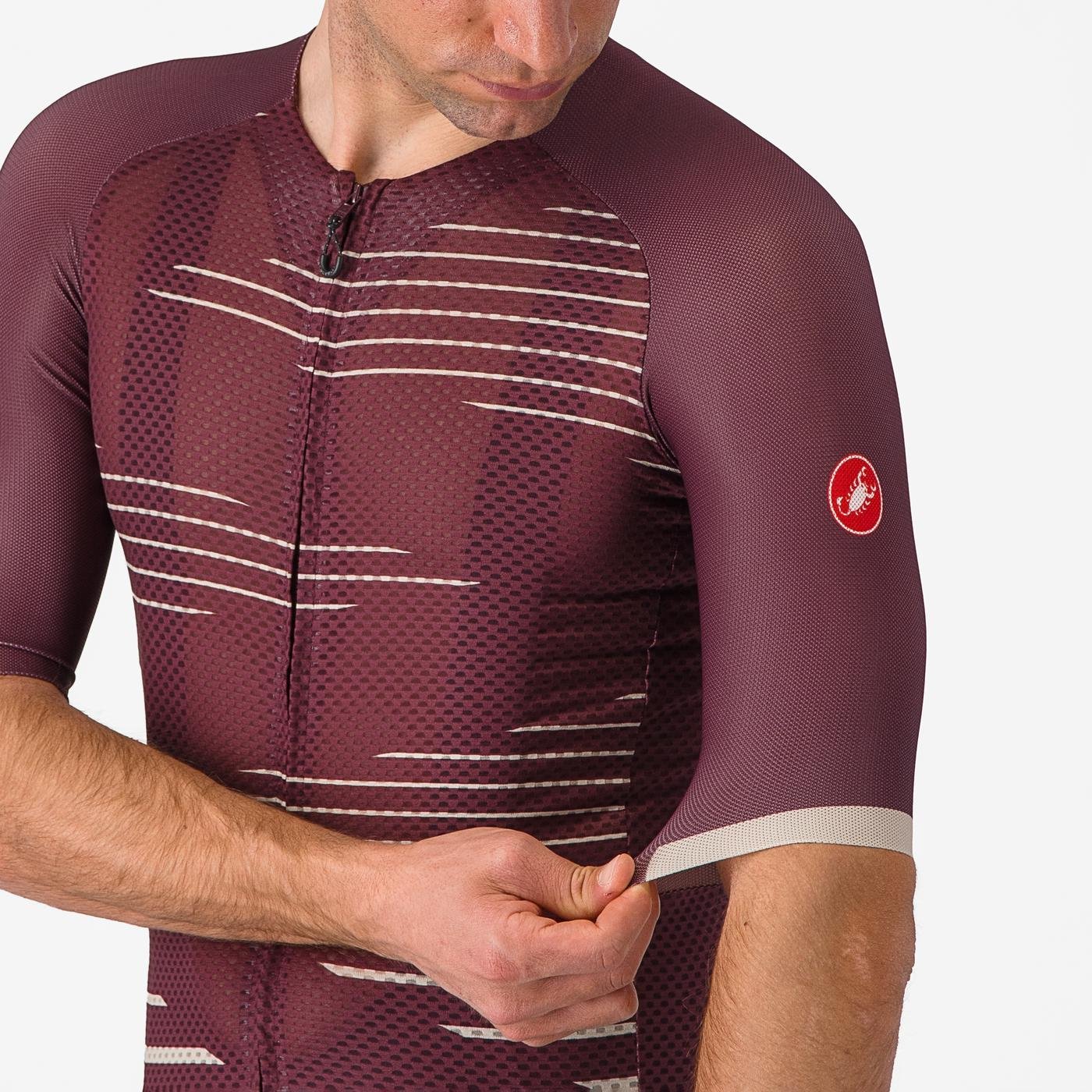 CLIMBER'S 4.0 Jersey : DEEP BORDEAUX/SILVER  MOON