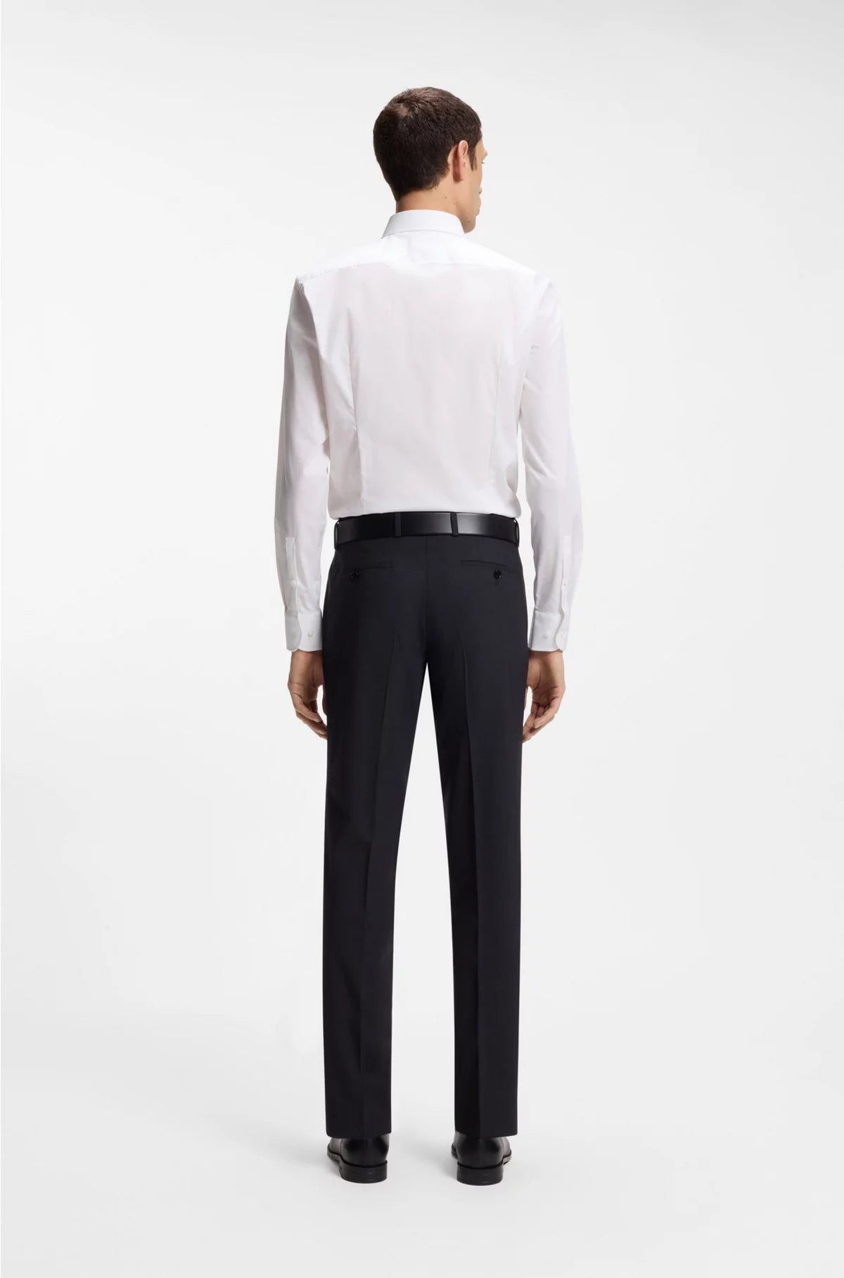 SLIM-FIT SHIRT IN EASY-IRON STRETCH-COTTON POPLIN