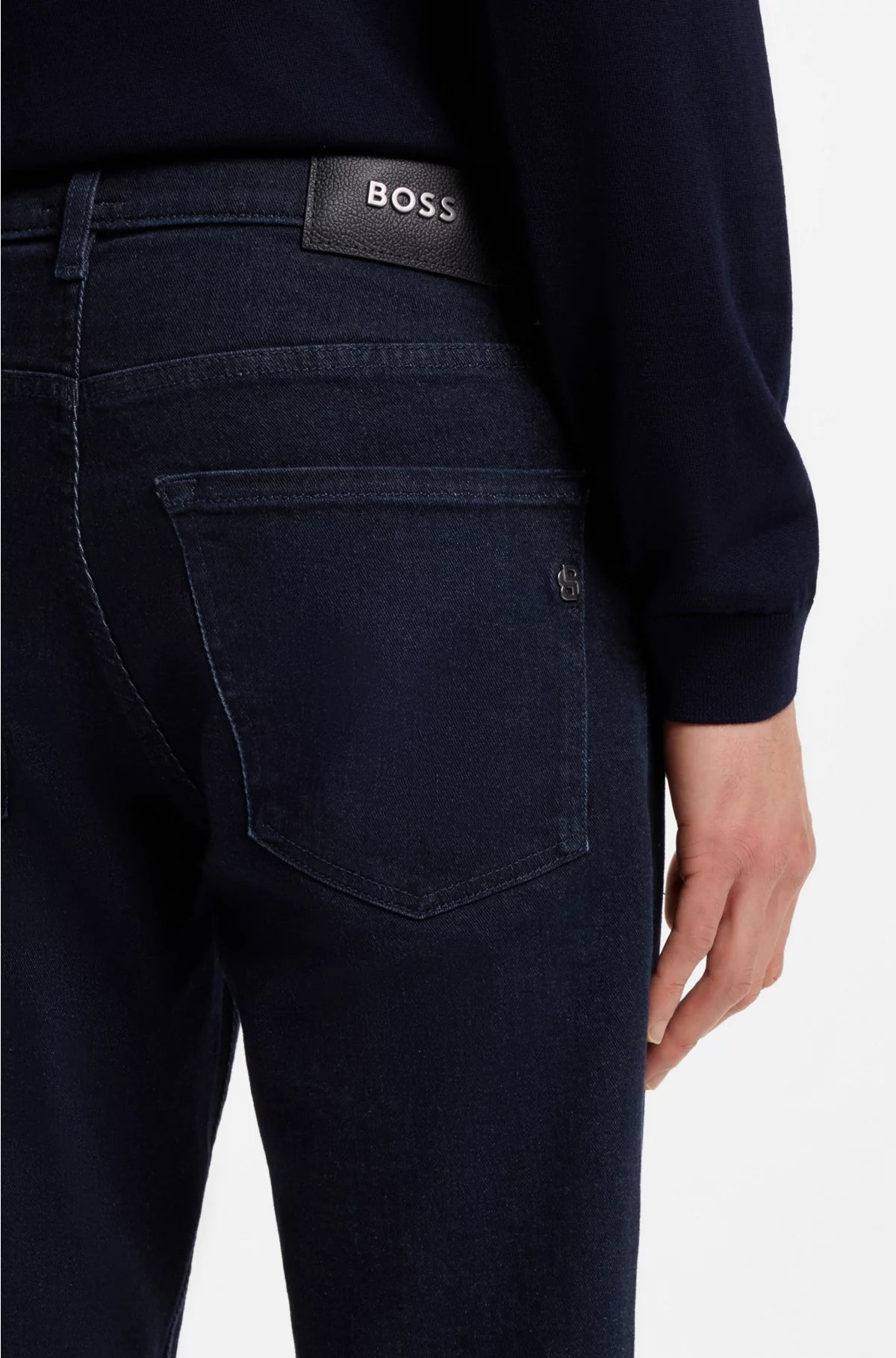DELAWARE SLIM-FIT JEANS IN DARK-BLUE SOFT DENIM